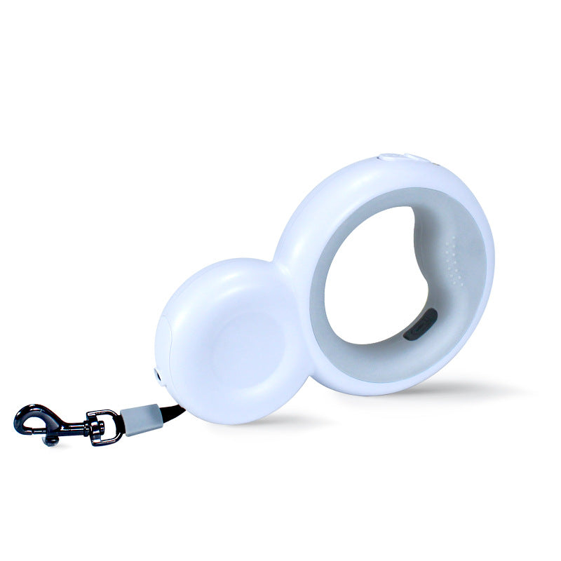 Automatic Pet Traction Rope With Lamp Trash Bag