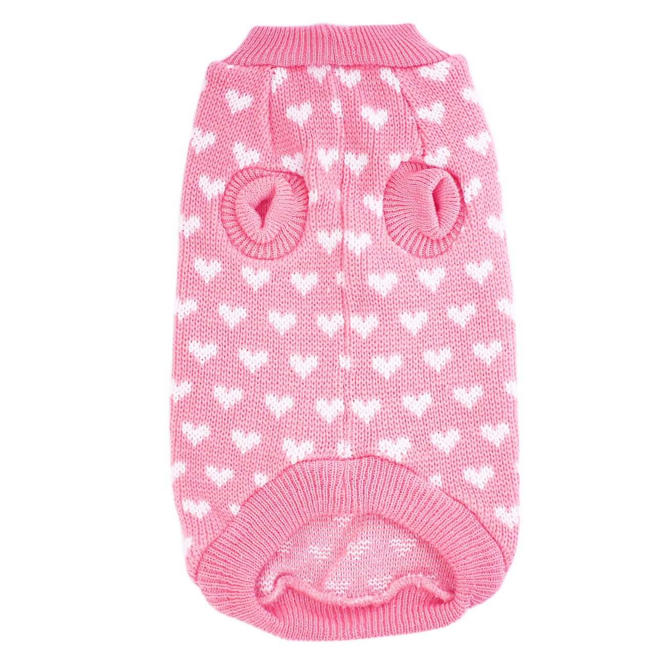Cute Peach Heart Pattern Dog Clothes